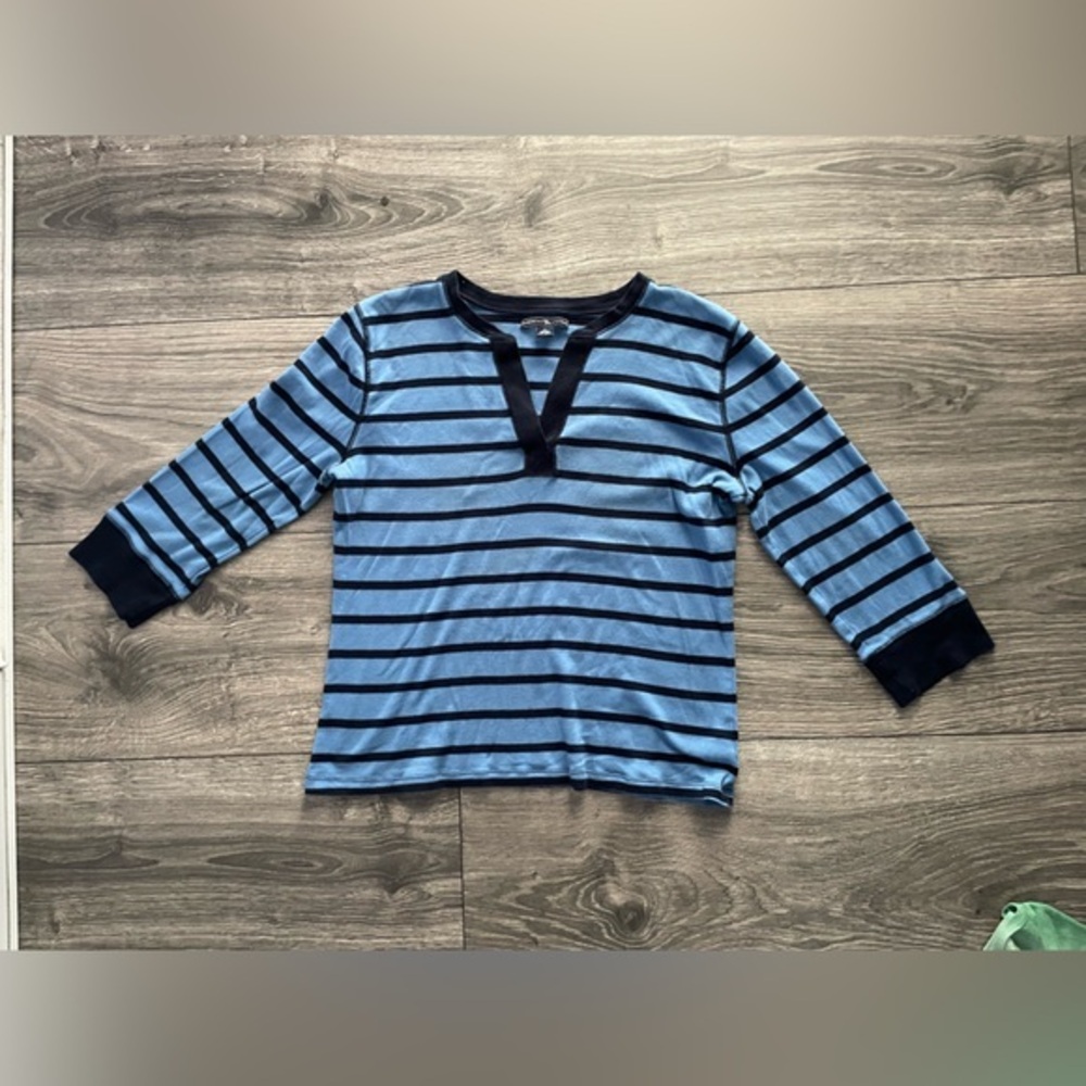 AMERICAN LIVING Blue Shirt Long Sleeve Size L